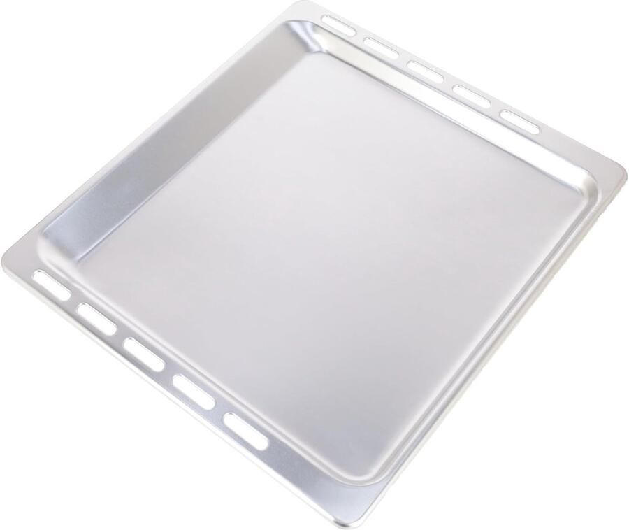 Professionele Bakplaat Ovenplaat Bakvorm Bakken en Braden Naadloos Aluminium Ontwerp 445 x 375 cm Zilverkleurig