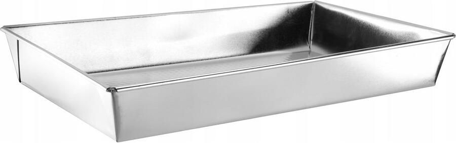 Oven Bakplaat Verzinkt Staal 40x25x6 cm Rechthoekig voor Brownie en Cake