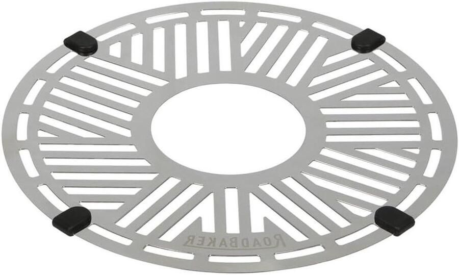 Oven Bakrooster Accessoire Oven Bakplaat Bakken en Stomen Siliconen Randbescherming 23.8 x 23.8 cm Zilver