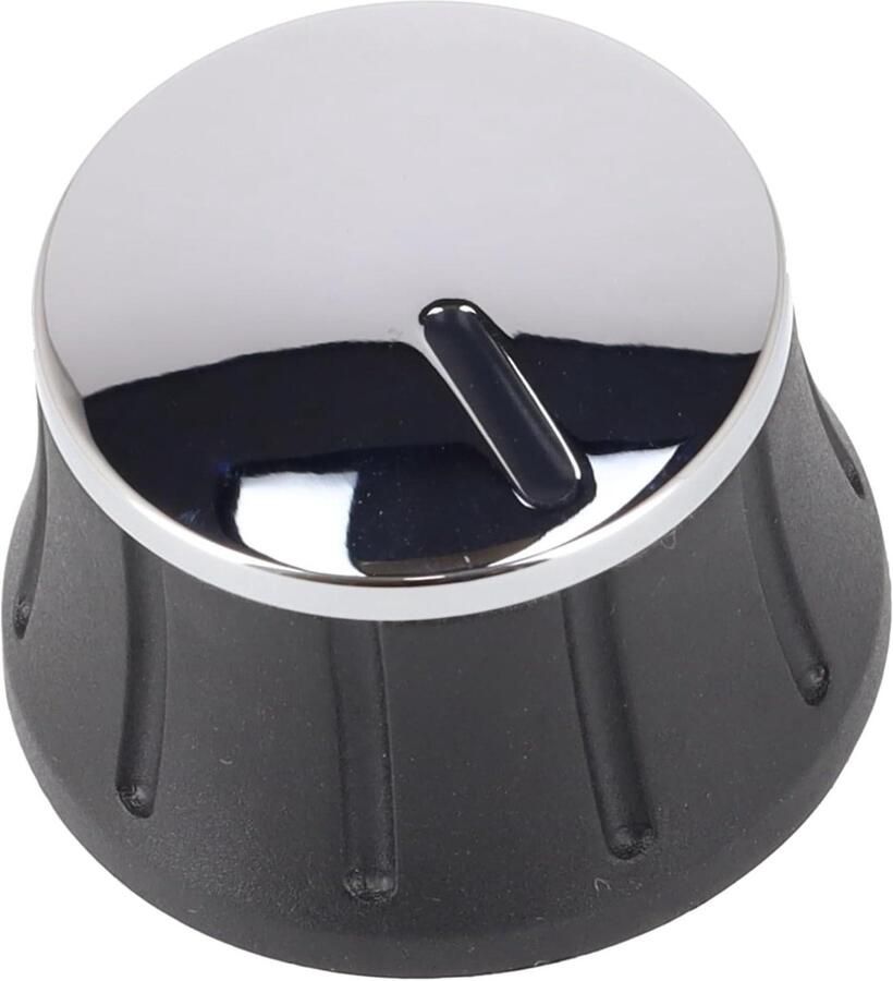 Oven Bedieningsknop Kookplaat Knop Fornuis Reparatie Zwart Chroom Afwerking Zwart Chroom