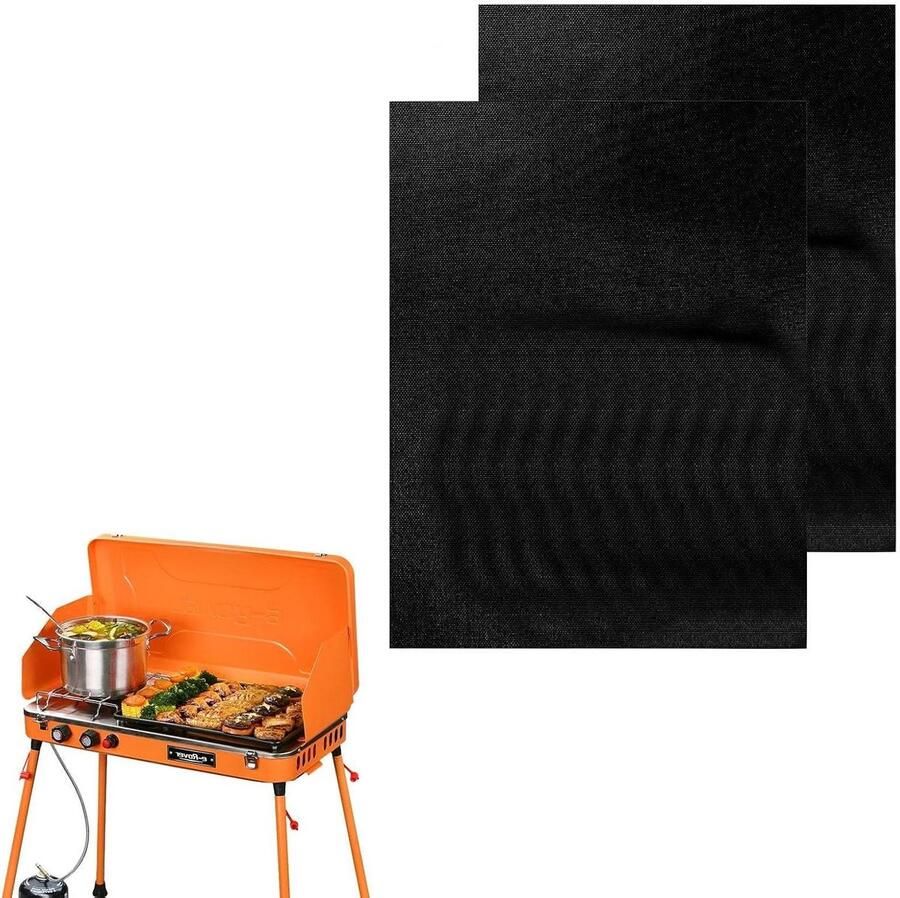 Oven Bodem Beschermers Bakplaat Liners Oven Schoon Houden Hittebestendig Materiaal 2 Stuks 34x24cm Zwart