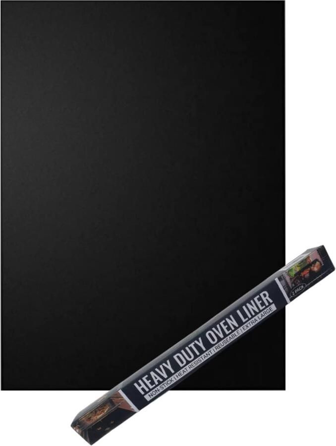 Oven Bodem Beschermers Bakplaat Mat Oven Schoon Houden Hittebestendig Teflon 40 x 60 cm Zwart