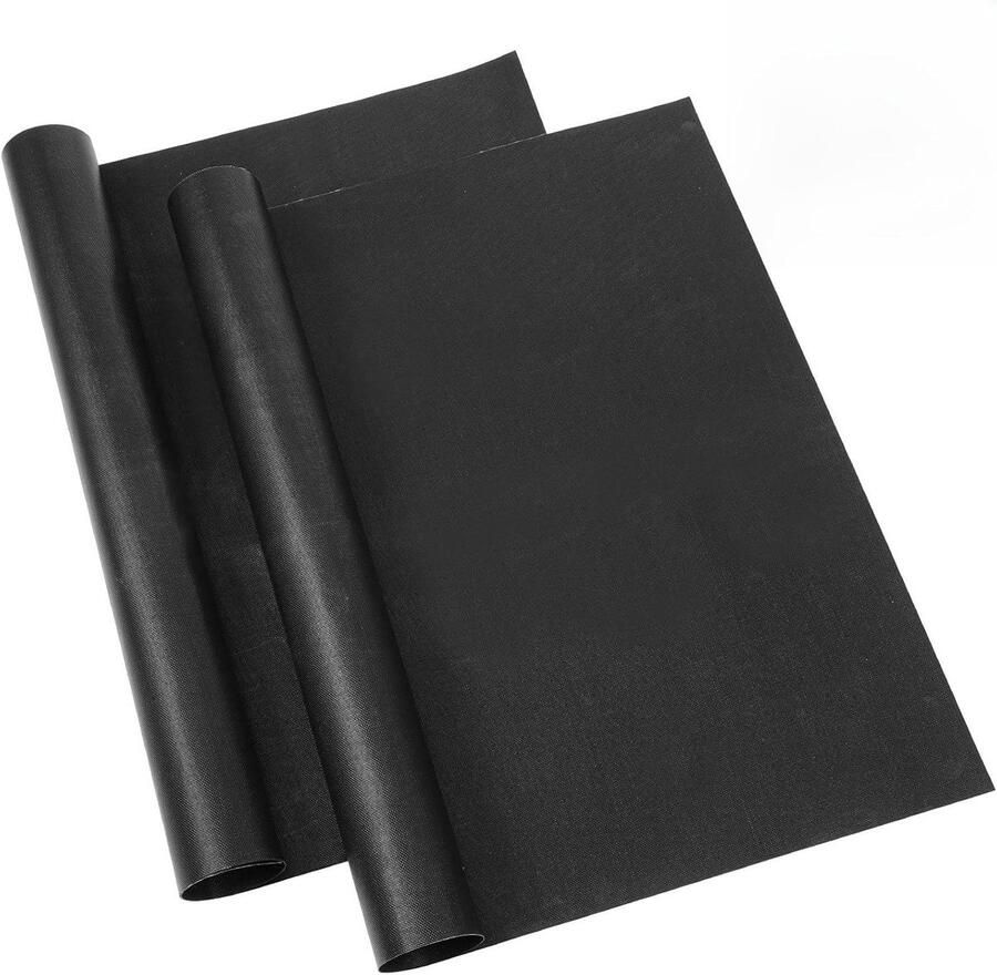 Oven Bodem Beschermers Bakplaat Mat Oven Schoonhouden Hittebestendig Glasvezel 40 x 50 cm Zwart
