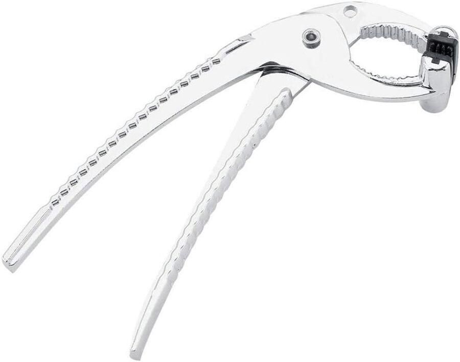 Oven Clip Tang Hete Pan Grip Veilig Hete Platen Zinklegering Materiaal 17 x 75 cm Zilver