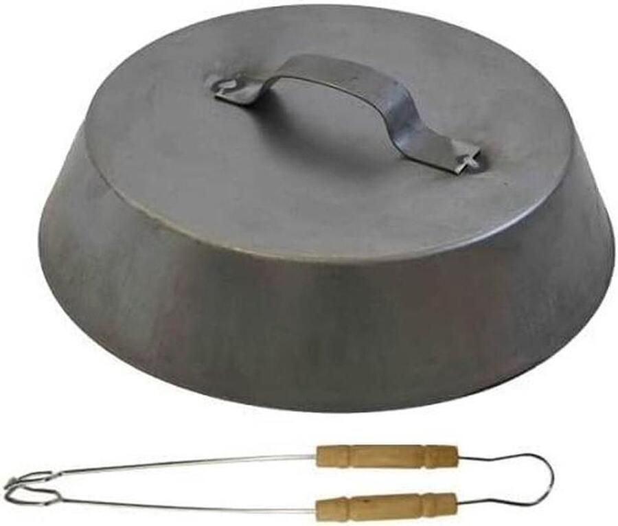 Oven Container Bakaccessoire Koken in Open Haard Refractory Bottom 40 cm Diameter Rustiek