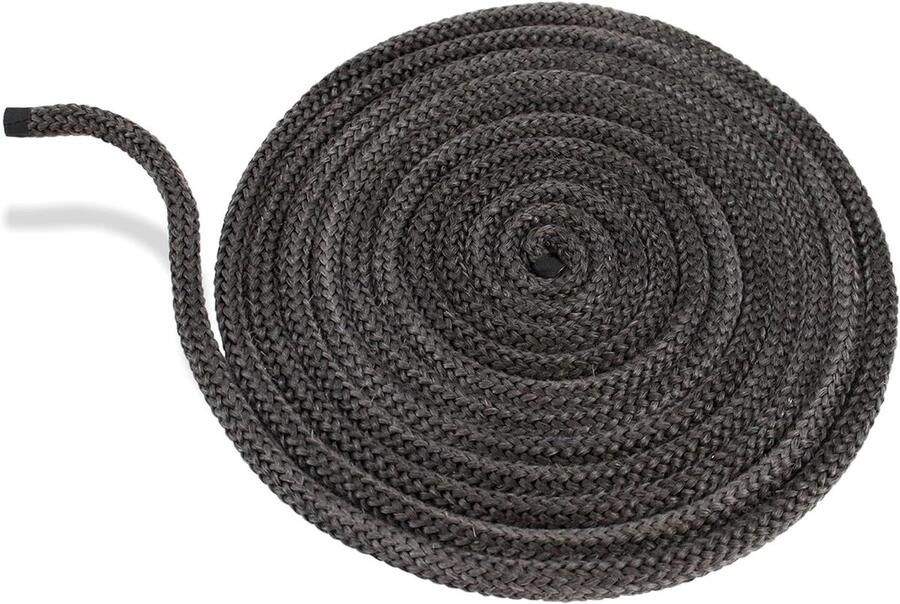 Oven Deur Afdichting Hittebestendig Koord Kachel Reparatie Vezelvrij Glasvezel 5 meter 12 mm Zwart