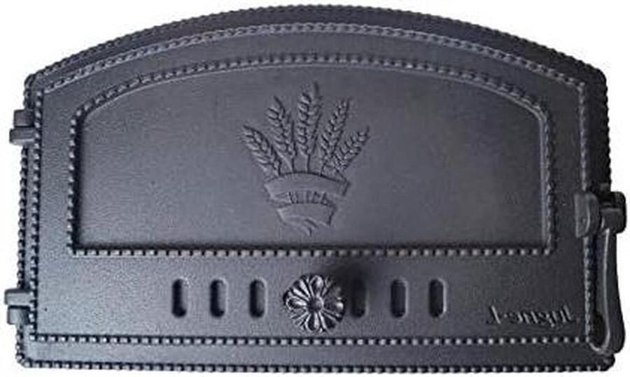 Oven Deur Broodoven Deur Pizza Bakken Verbeterde Warmteopslag 470 x 320 mm Zwart Metallic - Foto 1