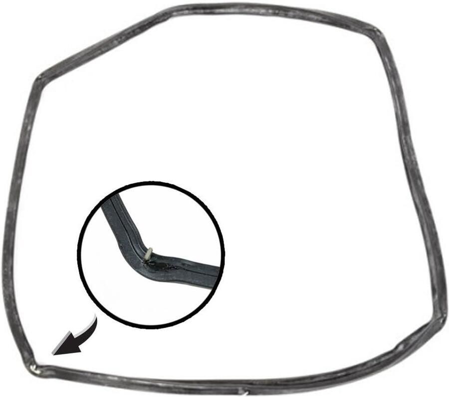 Oven Deurafdichting Pakking Clips Oven Reparatie Met Geïntegreerde Clips 400 x 330 mm Zwart