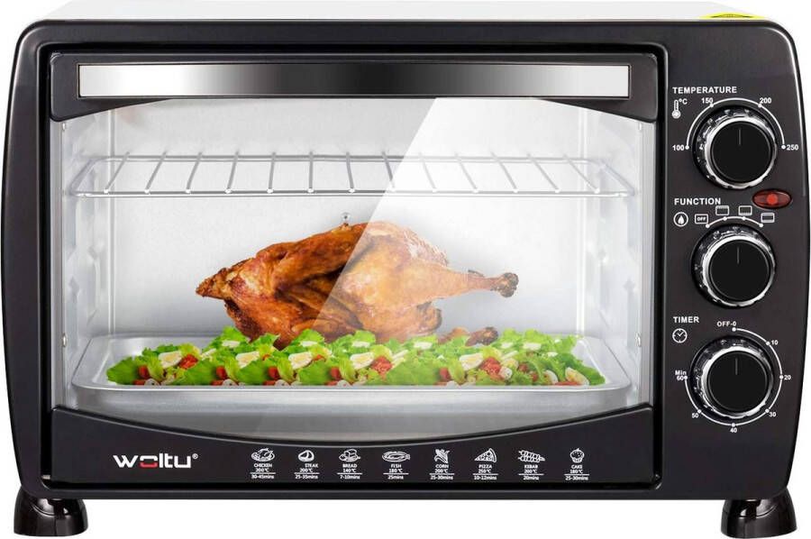 Oven Bakplaat met Timer 1400 watt Capaciteit 20 Liter Vrijstaande oven - Foto 1