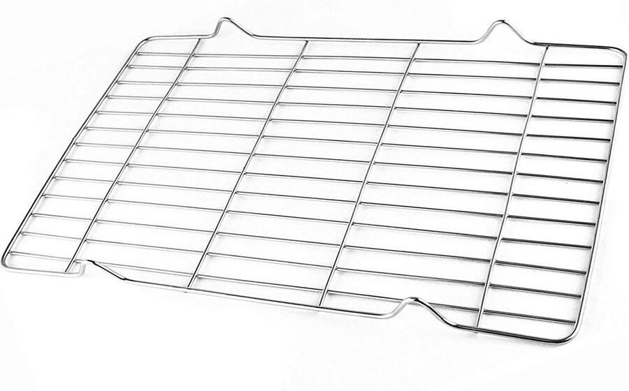 Oven Grill Pan Bakplaat Accessoire Oven Gebruik Specifieke Afmetingen 344 x 222 mm Zwart