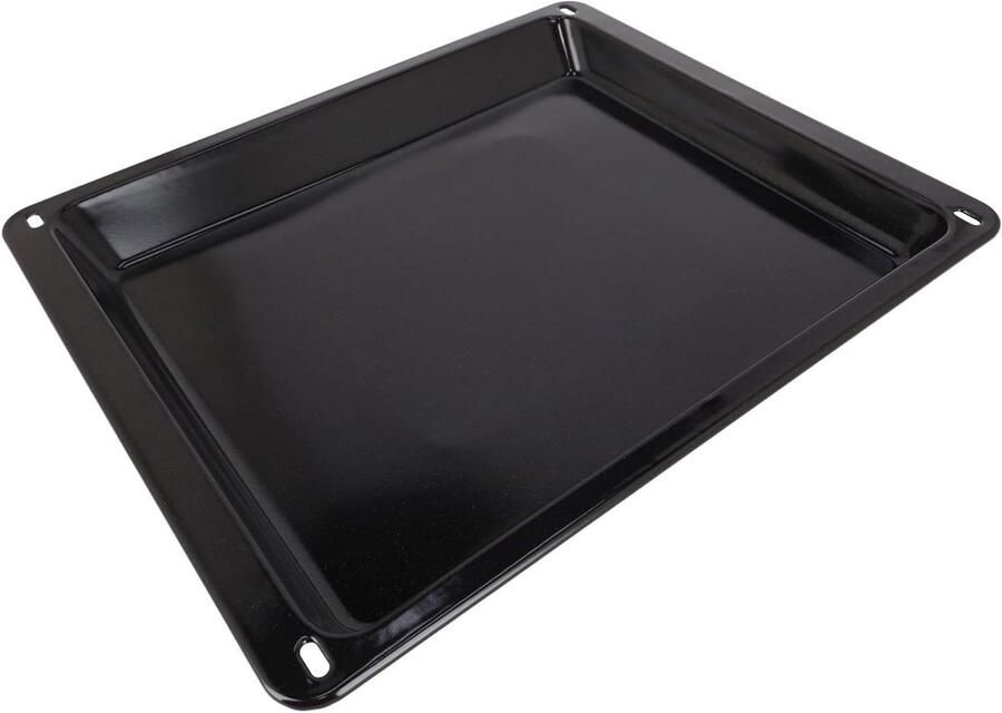 Oven Grill Pan Bakplaat Oven Gebruik Enameled Finish 422 x 370 x 33 mm Black