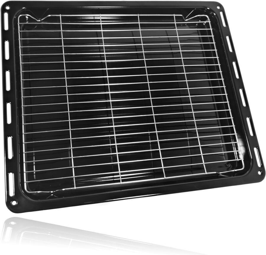 Oven Grill Plank Bakplaat Oven Gebruik Krasbestendig 46.5 cm x 37.5 cm Zwart