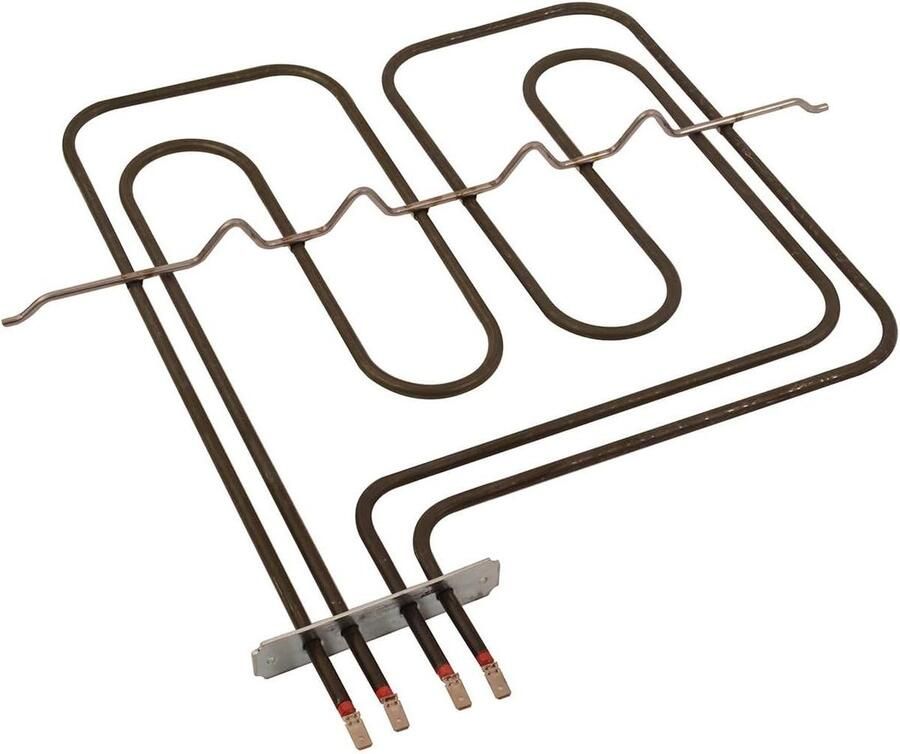 Oven Grill Verwarmingselement Ovenonderdeel Oven Reparatie Specifiek Model Compatibel Niet gespecificeerd Zilverkleurig