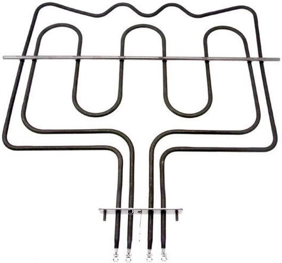 Oven Grillweerstand Verwarmingselement Oven Repareren Dubbele Weerstand 1000W + 1900W Zilverkleurig