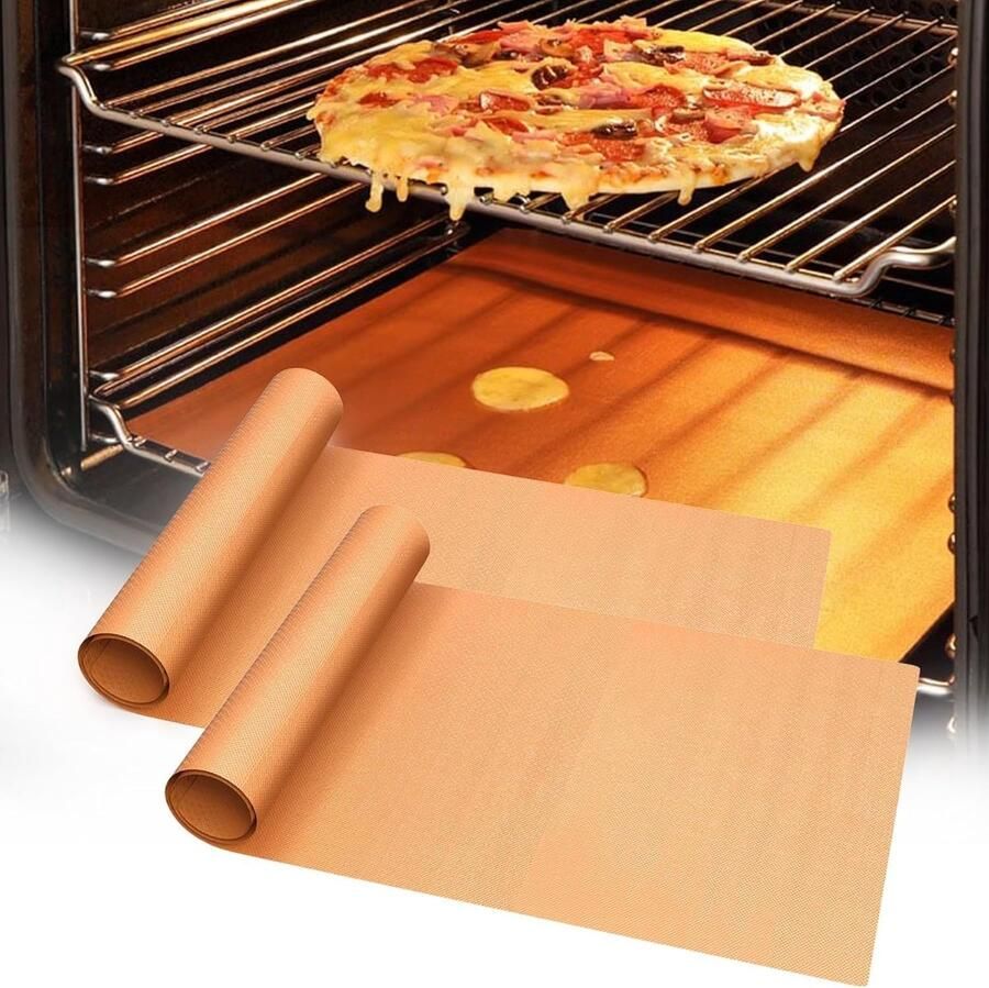 Oven Inserts voor Ovenbodem Grote Antiaanbaklaag Herbruikbare Ovenbescherming Bespaar Schoonmaaktijd ShopVlot