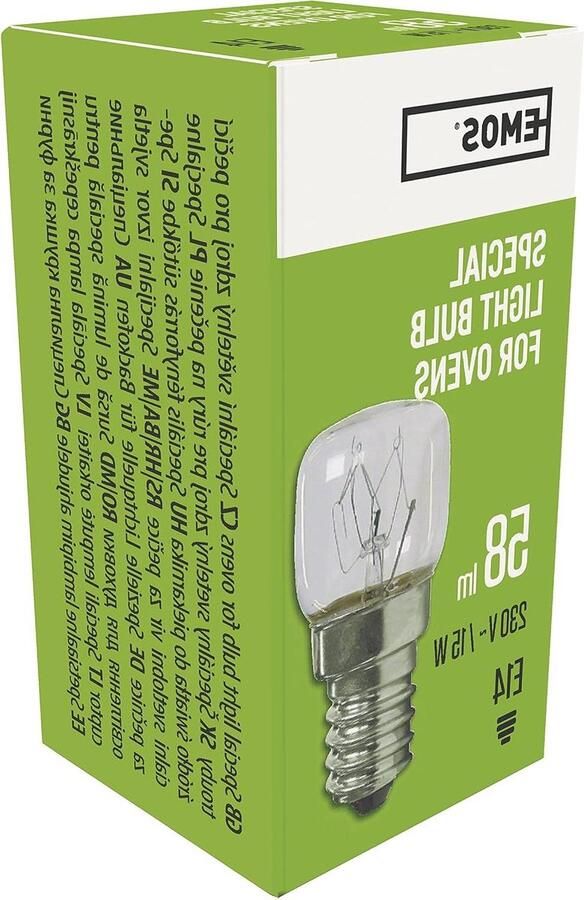 Oven Lamp Apparaat Lamp Koken Verlichten Hittebestendig tot 300°C E14 Fitting Transparant
