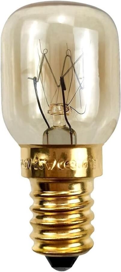 Oven Lamp Apparaat Lampje Verlichting Binnen Hittebestendig 300°C 2 Stuks Goud