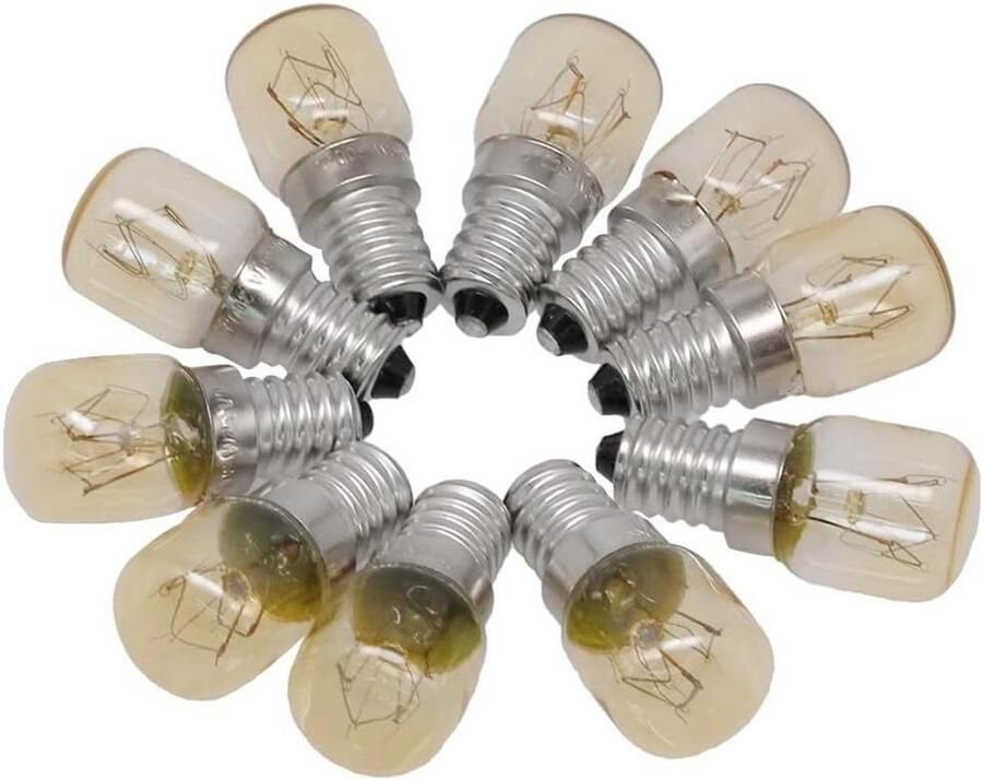 Oven Lamp Apparaatlamp Apparaten Verlichten Warm Wit Licht 10 Stuks Glas