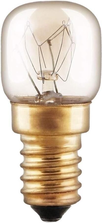Oven Lamp E14 Gloei-lamp Bakplaat Hoge Temperatuur Dubbele Spiraal 25 Watt Messing