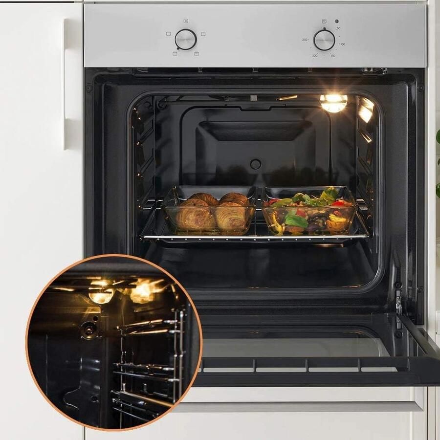 Oven Lamp Hittebestendige Lamp Koken Verlichting Hoge Temperatuur 4 Stuks Zilver