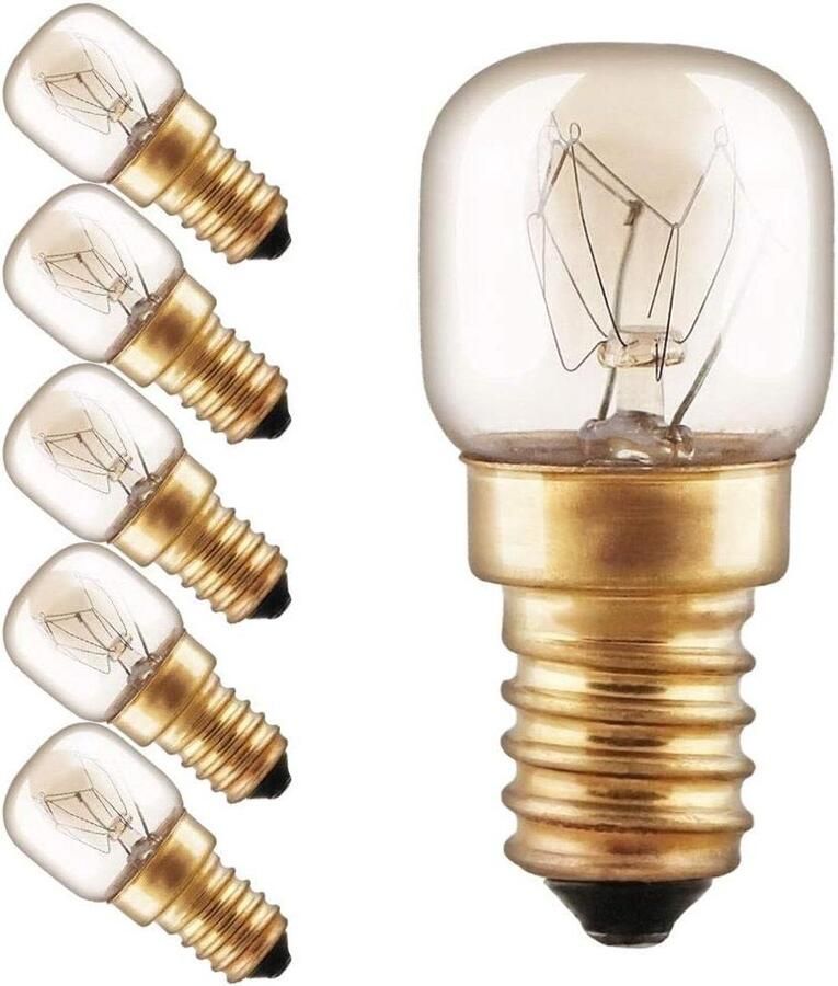 Oven Lamp Hittebestendige peer Hoge temperatuur Dubbele spiraal 25 Watt Helder