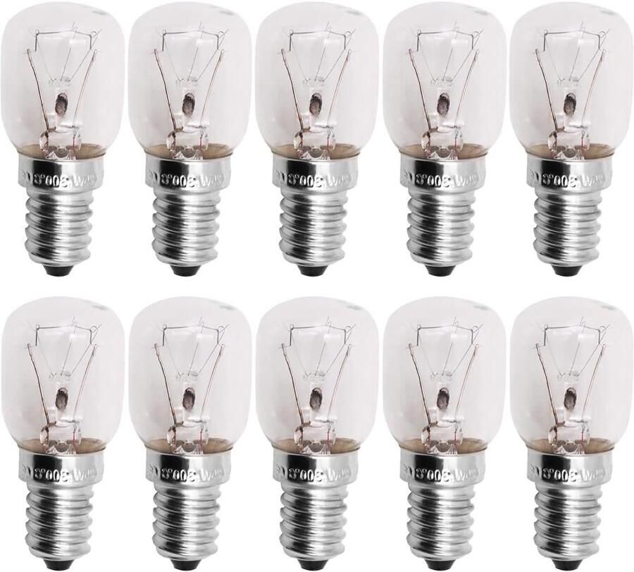 Oven Lampen Kleine Gloeilampen Apparaten Verlichten Hittebestendig Ontwerp 10 Stuks Helder