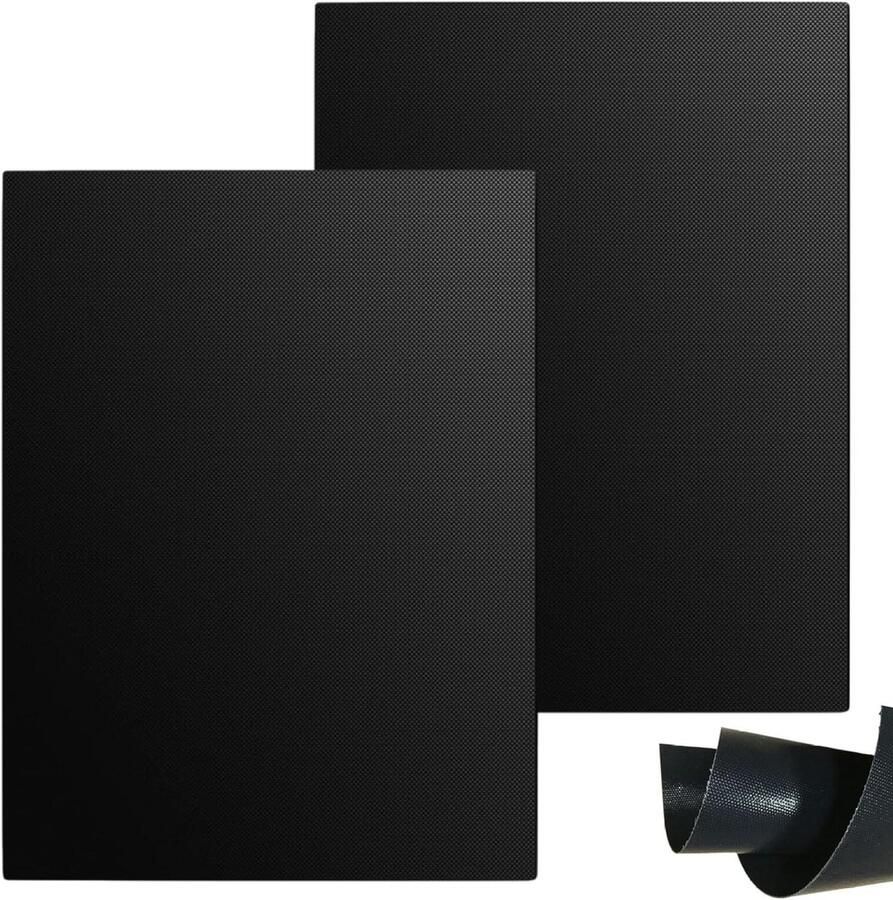Oven Liner Ovenbeschermer Mat Oven Schoon Houden Hittebestendig Glasvezel 40 x 50 cm Zwart