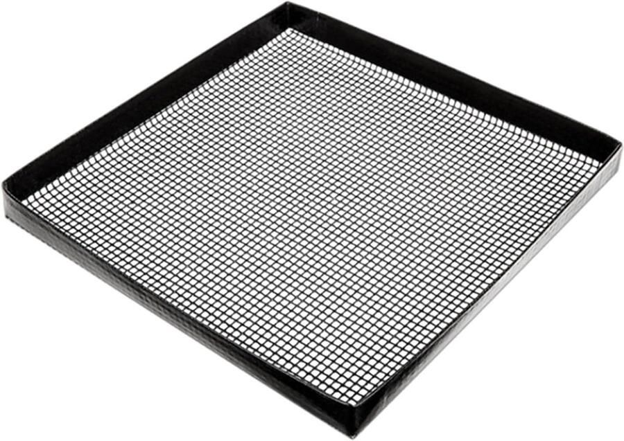 Oven mand Bakrek gaas Gelijkmatig koken Voedselscheiding ontwerp 33 x 33 cm Zilver