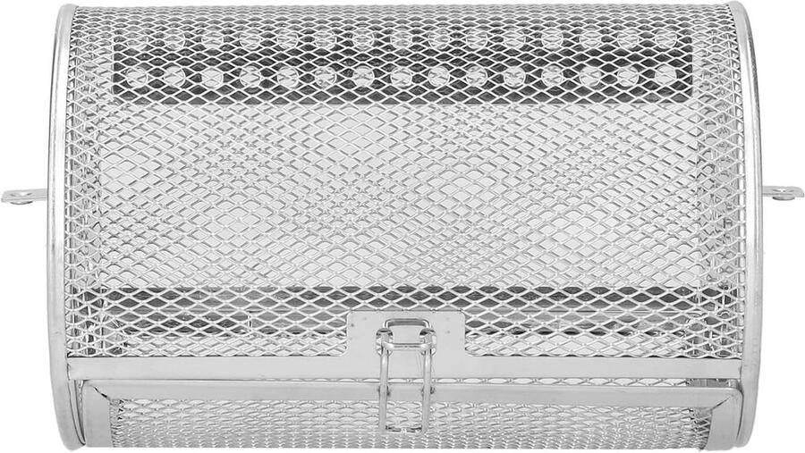 Oven Mandje Draai Mandje Eten Bereiden 360 Graden Verwarming 18cm Hoog Zilver