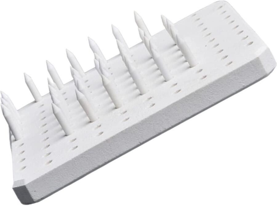 Oven Mat en Steunen Pottenbakkers Oven Benodigdheden Keramiek Bakken Hittebestendig Materiaal 10x10x1 cm Wit