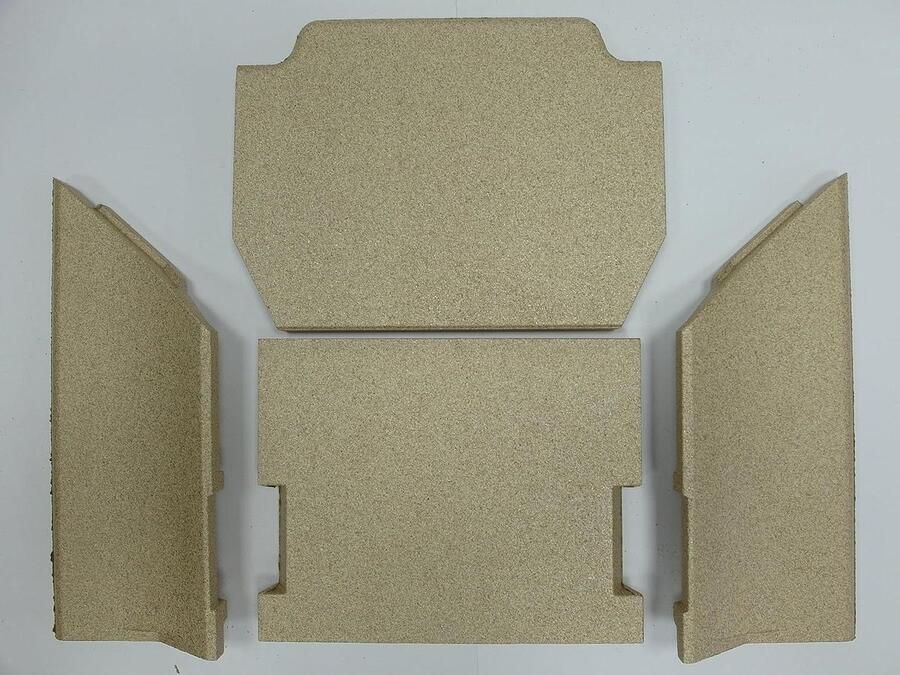 Oven Onderdelen Set Haard Vernieuwing Haard Onderhoud Compleet Vermiculite 500 Serie Grijs