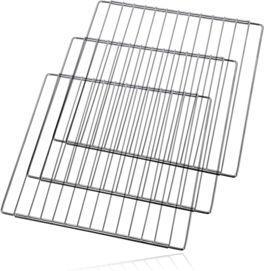 Oven Plaat Ovenrek Ovenrooster Ondersteunen van zware objecten Uitschuifbare breedte 375mm 630mm breed Chroom
