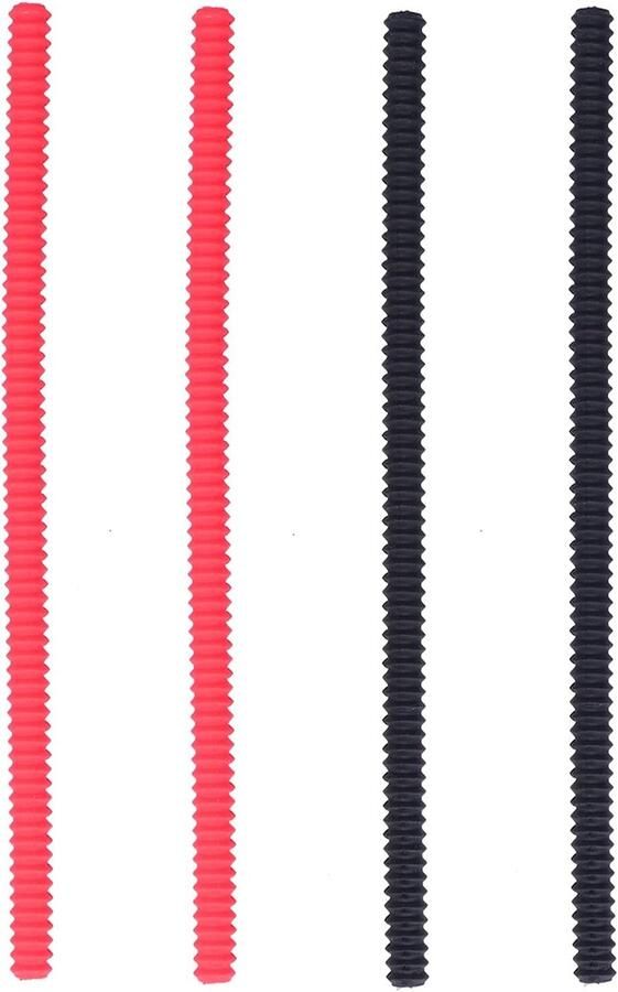 Oven Plank Beschermers Hittebestendige Strips Veilig Bakken Verstelbare Lengte 36 cm Zwart Rood