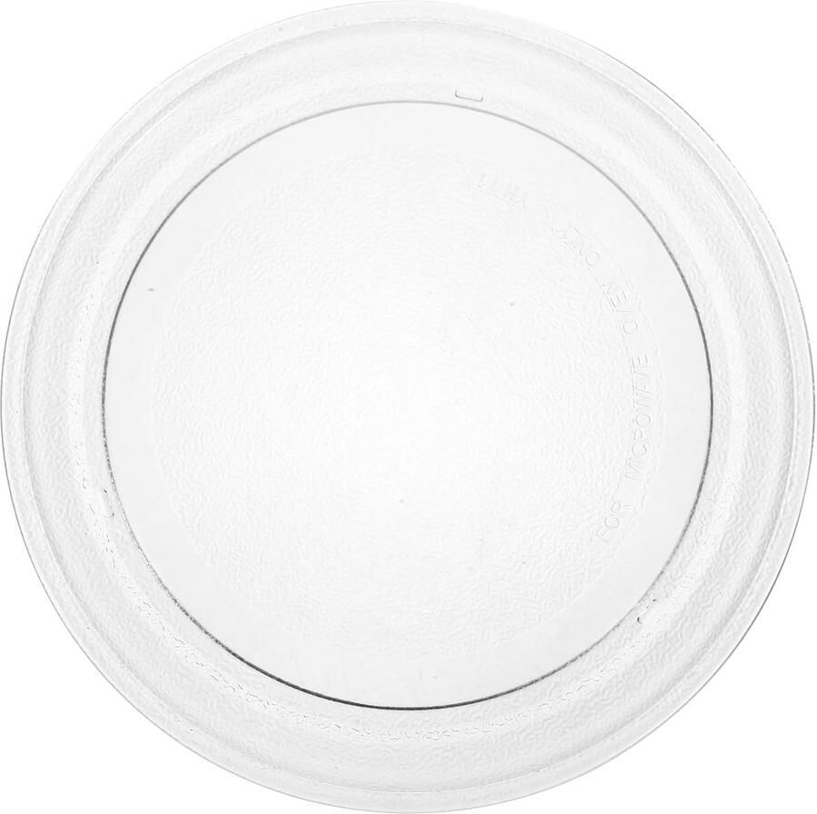 Oven Plate Magnetron Schijf Maaltijden Opwarmen Stabiele Glasplaat 25.5 cm Diameter Transparant