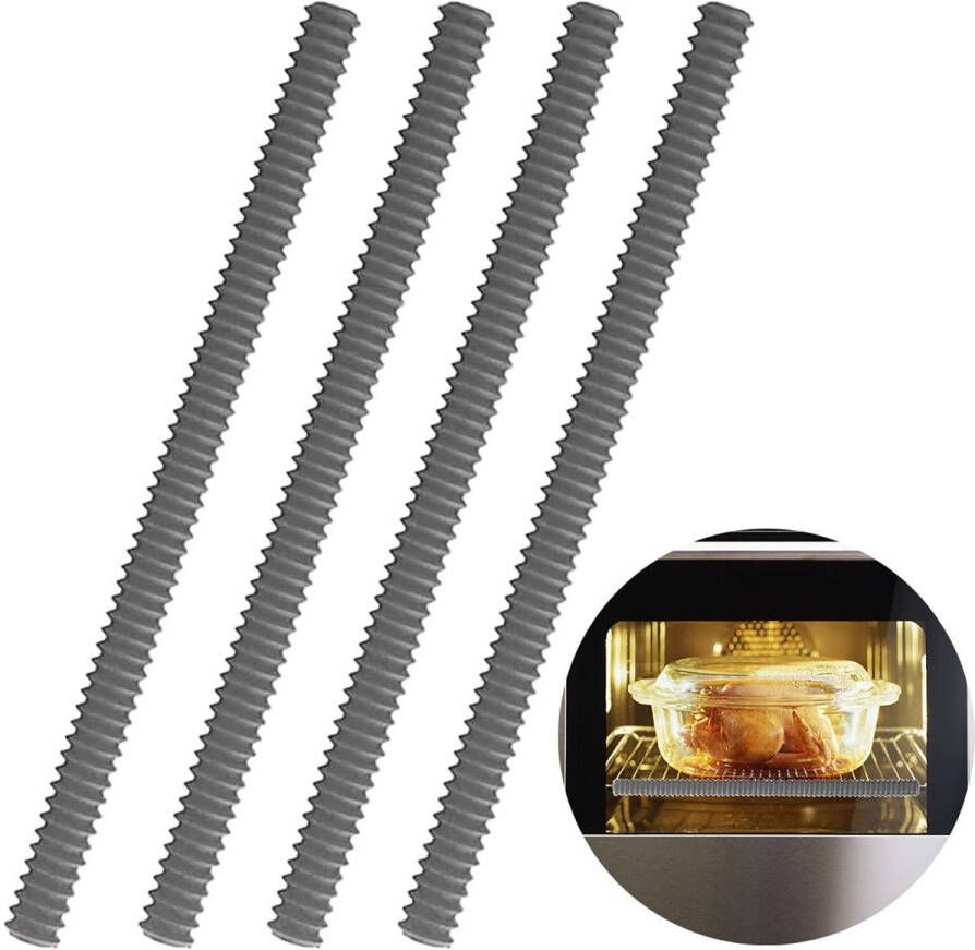 Svg commerce Oven Rack Covers Heat Sil Oven Shelf Rack Guard Gold Set of 41 long Oven Rack or Heat sil Liner Cover against burns Oven Rack Oven Rack Heat sil Liner Cover against Burns sca