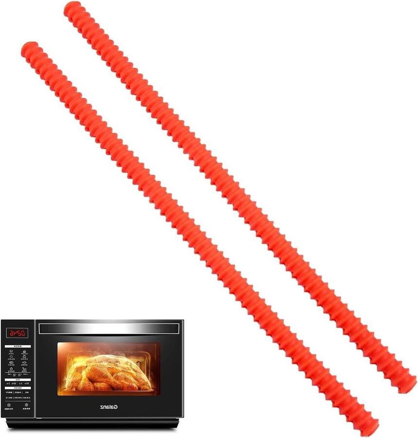 Oven Rack Protectors Oven Guards Voorkom Verbrandingen Hittebestendig Siliconen 35 cm Rood