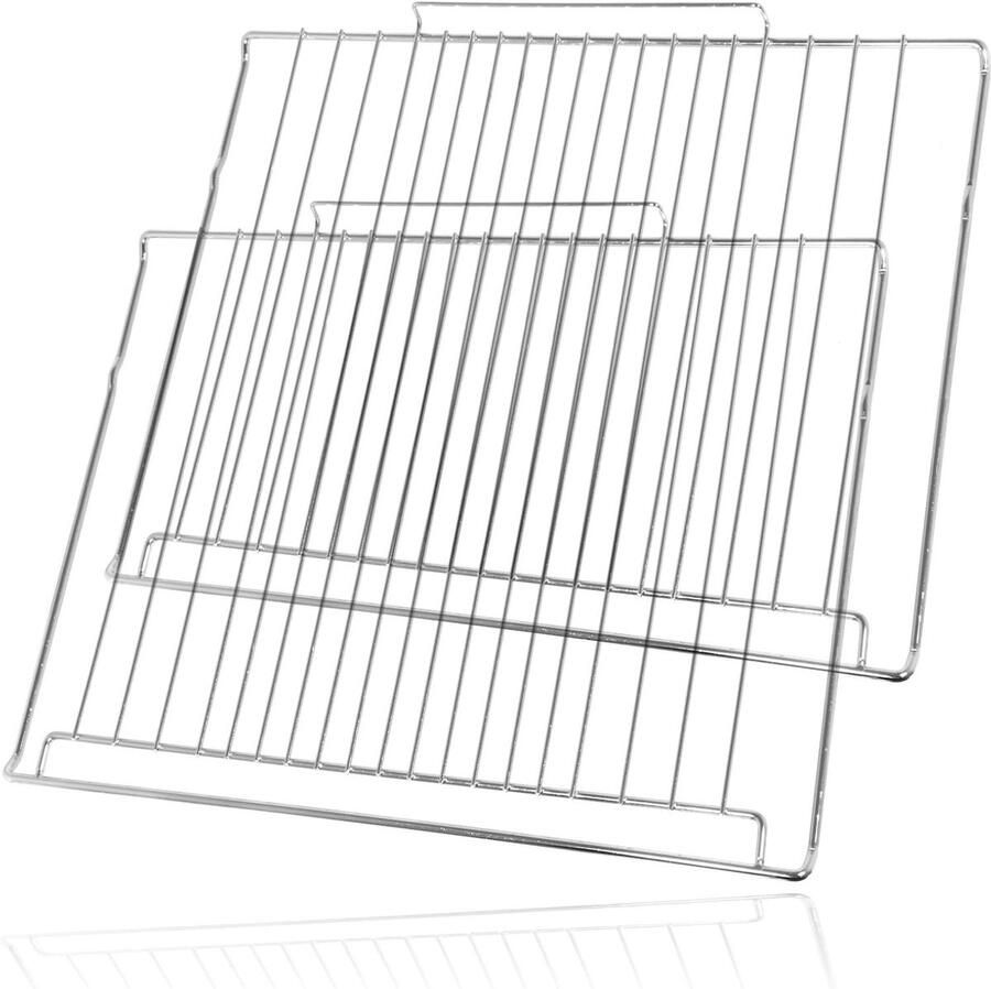 Oven rek Bakplaat Oven gebruik Premium kwaliteit 2 stuks 477 mm Zilver