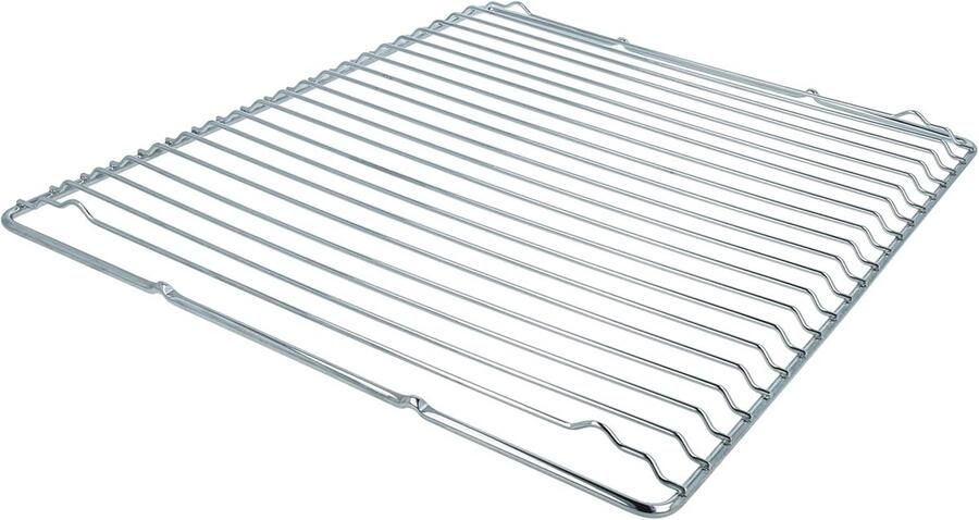 Oven Rooster Bakplaat Accessoire Gelijkmatig Bakken Geoptimaliseerde Luchtcirculatie 42.5 x 35.7 cm Zilver