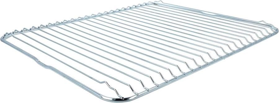Oven Rooster Bakplaat Accessoire Gelijkmatig Bakken Geoptimaliseerde Luchtcirculatie 466 x 385 x 2 cm Zilverkleurig