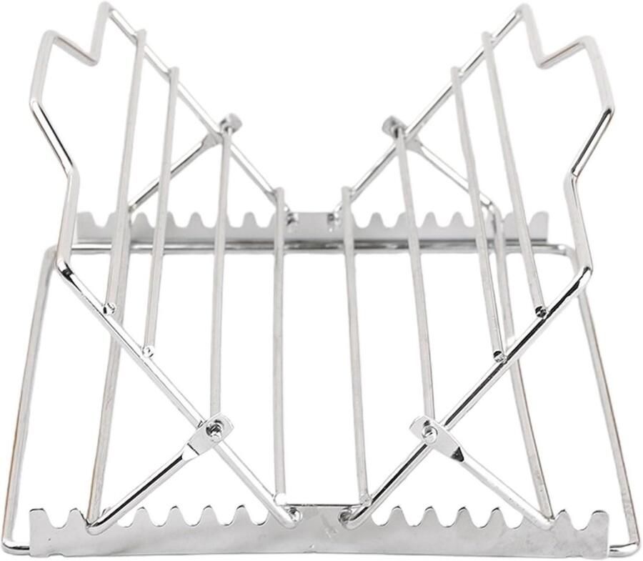 Oven Rooster Grillrek Bakrooster Vlees Grillen Verstelbare Breedte 23 x 33 cm Zilver