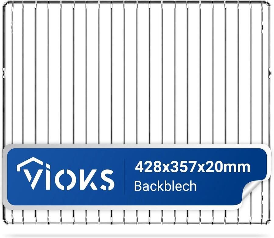 Oven Rooster RVS Bakplaat Vervanging Oven Grillen Roestvrij Staal 42x35 cm Zilver