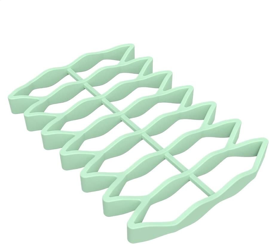 Oven roosterrek Bakrek grillrek Beter roosteren Verbeterde luchtcirculatie 23 x 15.6 cm Lichtgroen