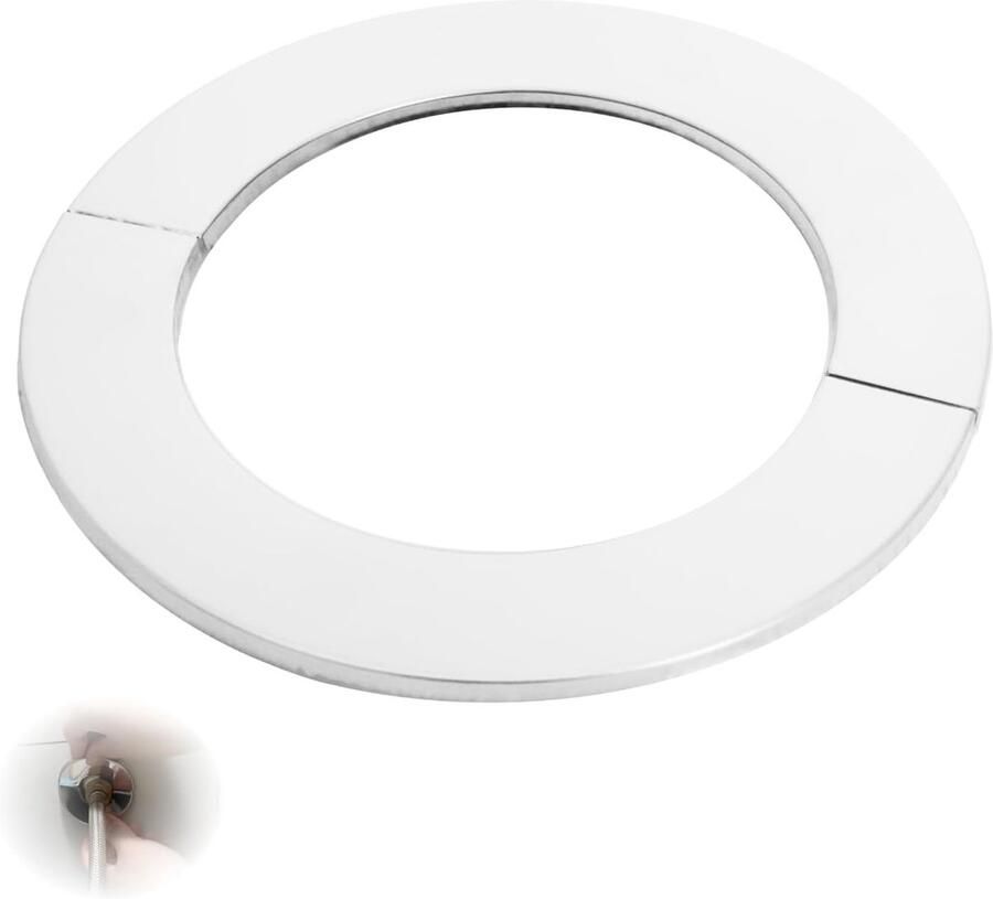 Oven rosettes 100 mm Rvs hittebestendig voor schoorsteenpijp Set van 2 stuks afmetingen 101 x 150 x 5 mm