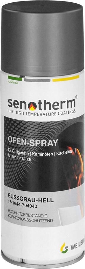 Oven spray 400 ml Senotherm gemouleerde grijs-licht