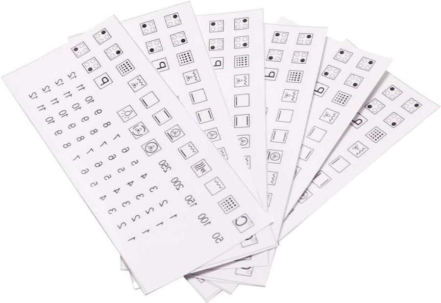 Oven Stickers Kookplaat Symbolen Keuken Reparen Waterbestendig Transparant 71 Stuks Zwart