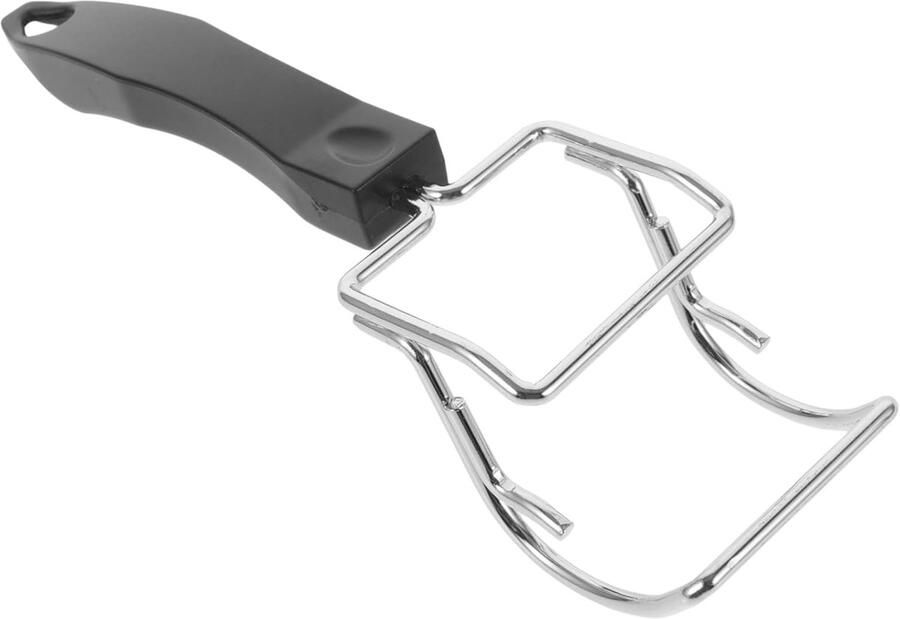 Oven Tray Extractor Hete Pan Grijper Veilig Hete Schalen Antislip Hittebestendige Grip 20.5 cm Zwart