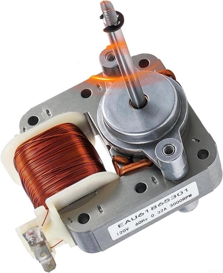 Oven Ventilator Motor Reserveonderdeel Gelijkmatig Bakken Hoge Temperatuur Weerstand 120V Zilver