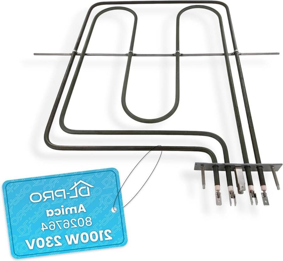 Oven Verwarmingselement Grillverwarming Oven Reparatie Dubbele Cirkel 420 x 310 mm Zilverkleurig