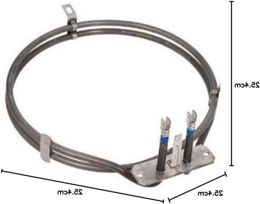 Oven Verwarmingselement Ovenonderdeel Oven Reparatie Oven Repareren 2000 Watt Vermogen Standaard Maat Zilver