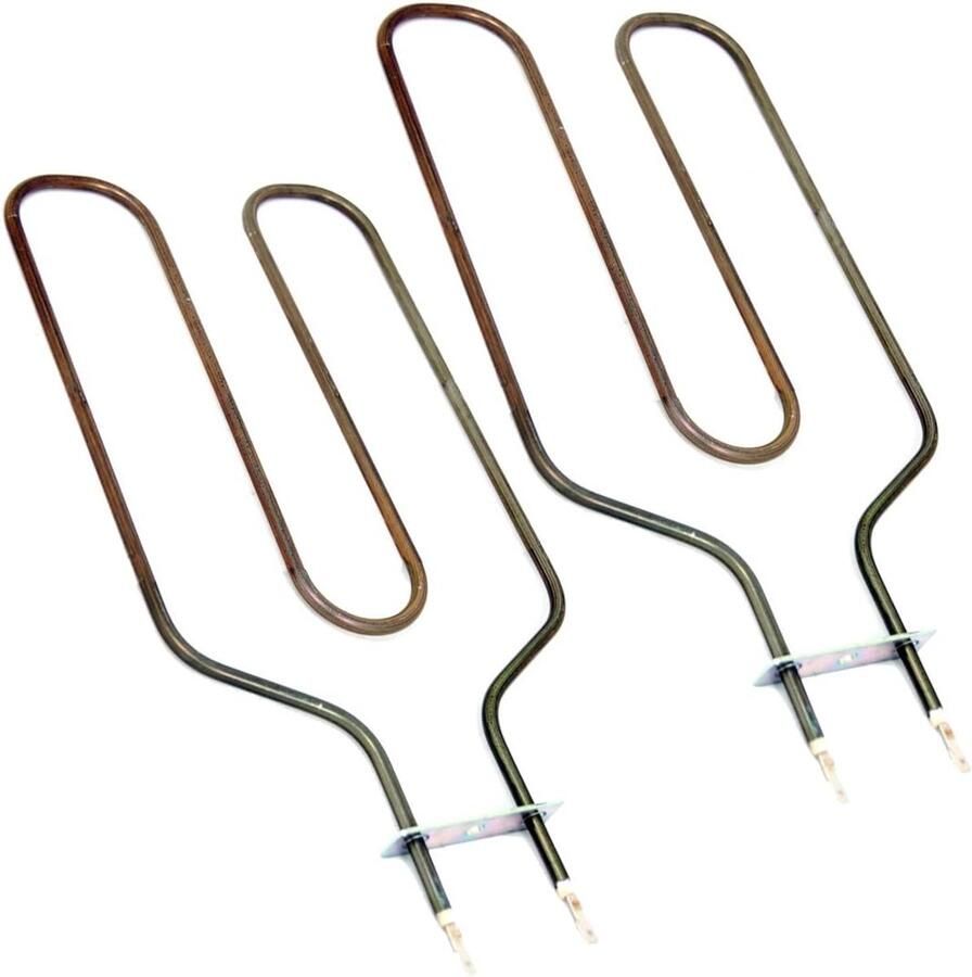 Oven Verwarmingselement Reserveonderdeel Set Oven Reparatie Premium Kwaliteit 2 Stuks Zilver